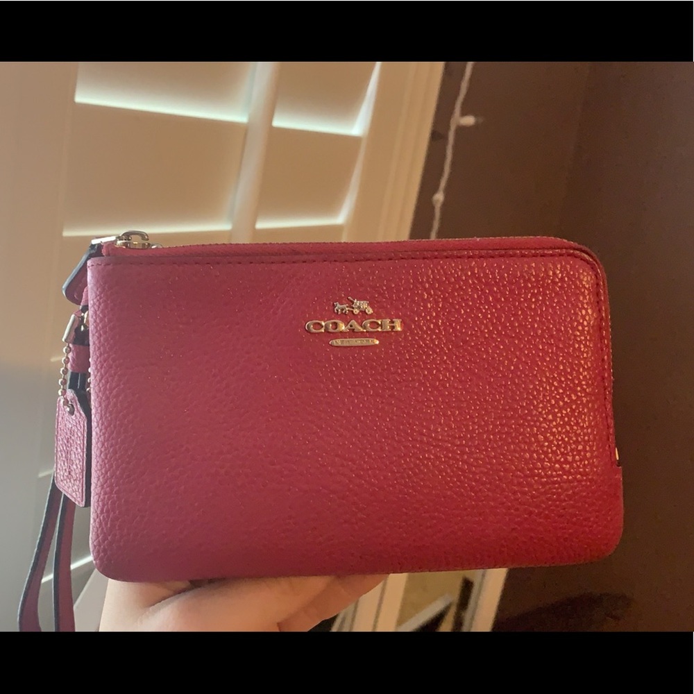 Pink Coach Wristlet / Wallet
